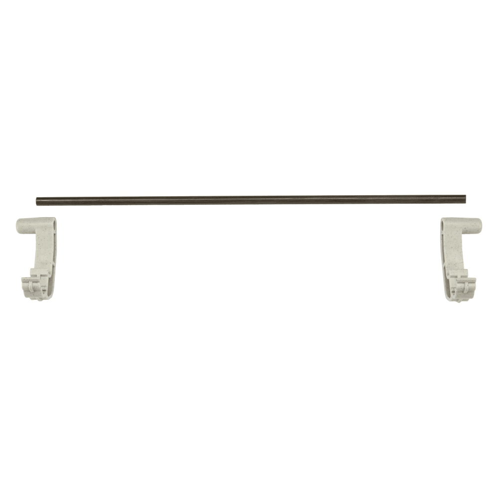 Cambro EWSR24E151 Camshelving® Elevation End Shelf Rail - 24"L x 2"H, Soft Gray