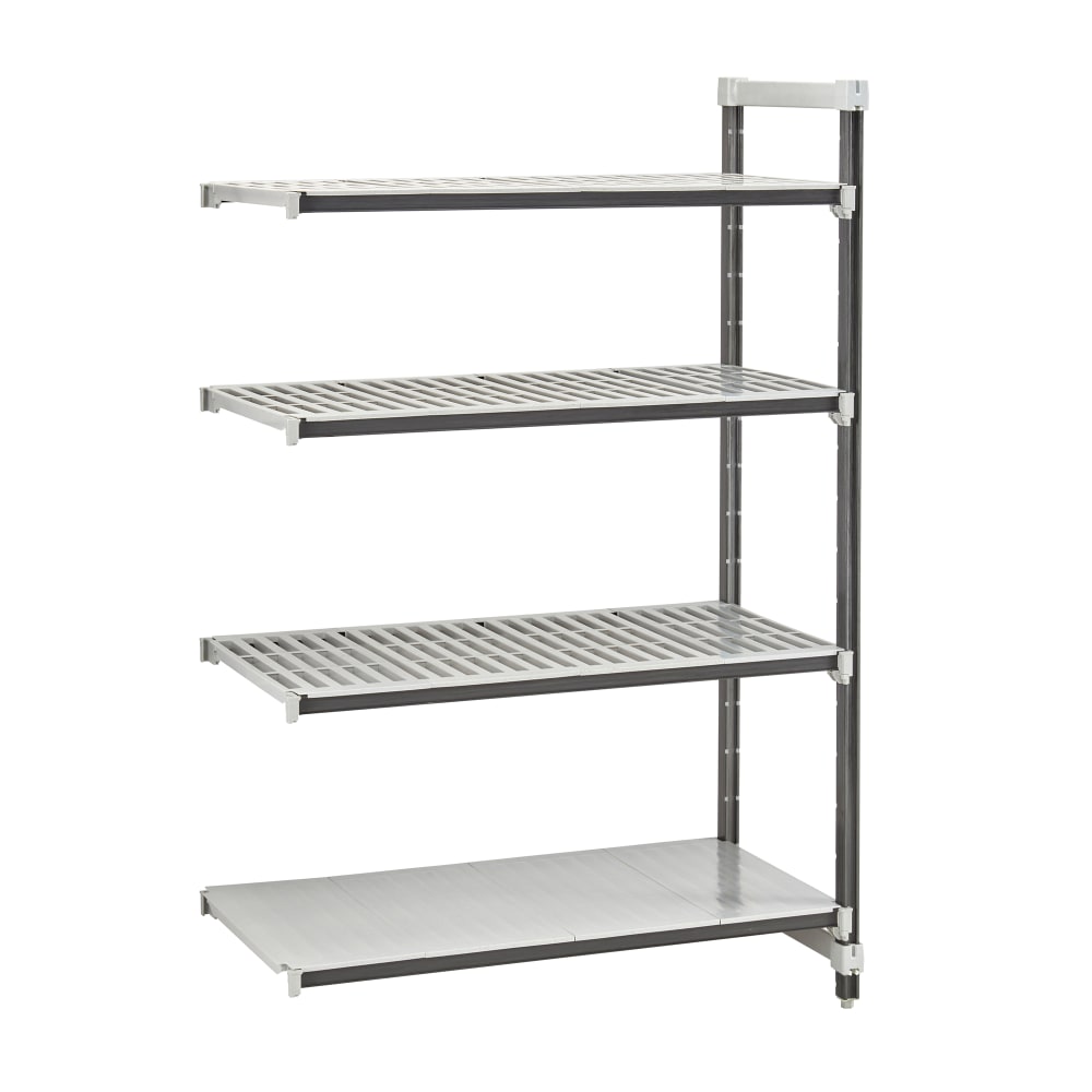 Cambro EXA182484VS4480 24" NSF 4-Tier Polymer Shelf Kit - Camshelving® Elements XTRA, 18"W, 84"H