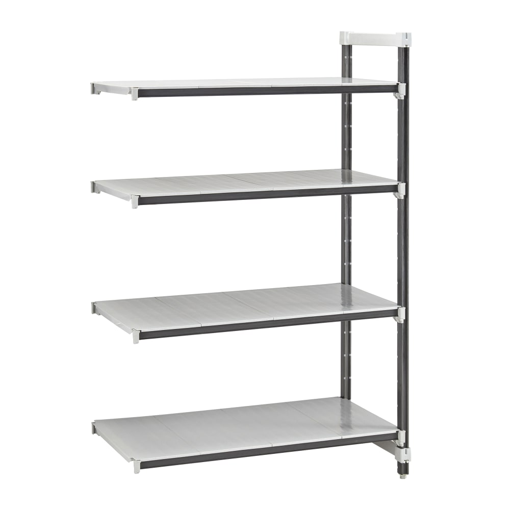 Cambro EXA183064S4480 30" NSF 4-Tier Polymer Shelf Kit - Camshelving® Elements XTRA, 18"W, 64"H