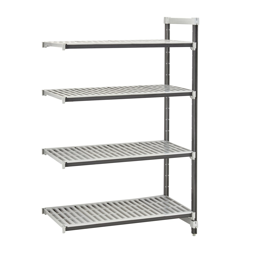 Cambro EXA183064V4480 30" NSF 4-Tier Polymer Shelf Kit - Camshelving® Elements XTRA, 18"W, 64"H
