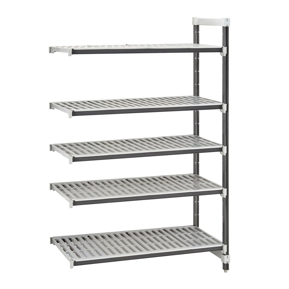 Cambro EXA183064V5480 30" NSF 5-Tier Polymer Shelf Kit - Camshelving® Elements XTRA, 18"W, 64"H