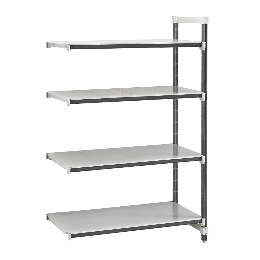 Cambro EXA183664S4480 36" NSF 4-Tier Polymer Shelf Kit - Camshelving® Elements XTRA, 18"W, 64"H