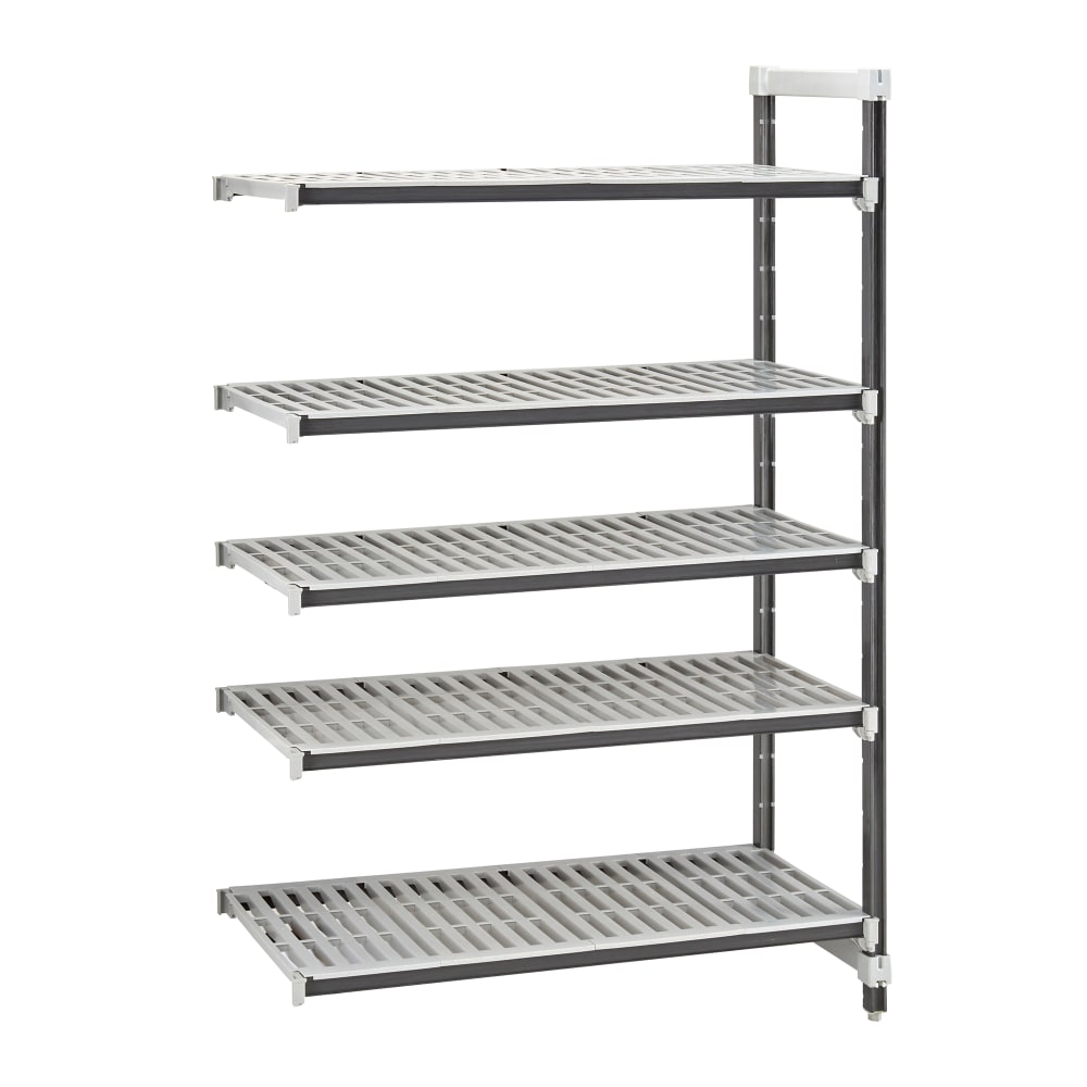 Cambro EXA183664V5480 36" NSF 5-Tier Polymer Shelf Kit - Camshelving® Elements XTRA, 18"W, 64"H