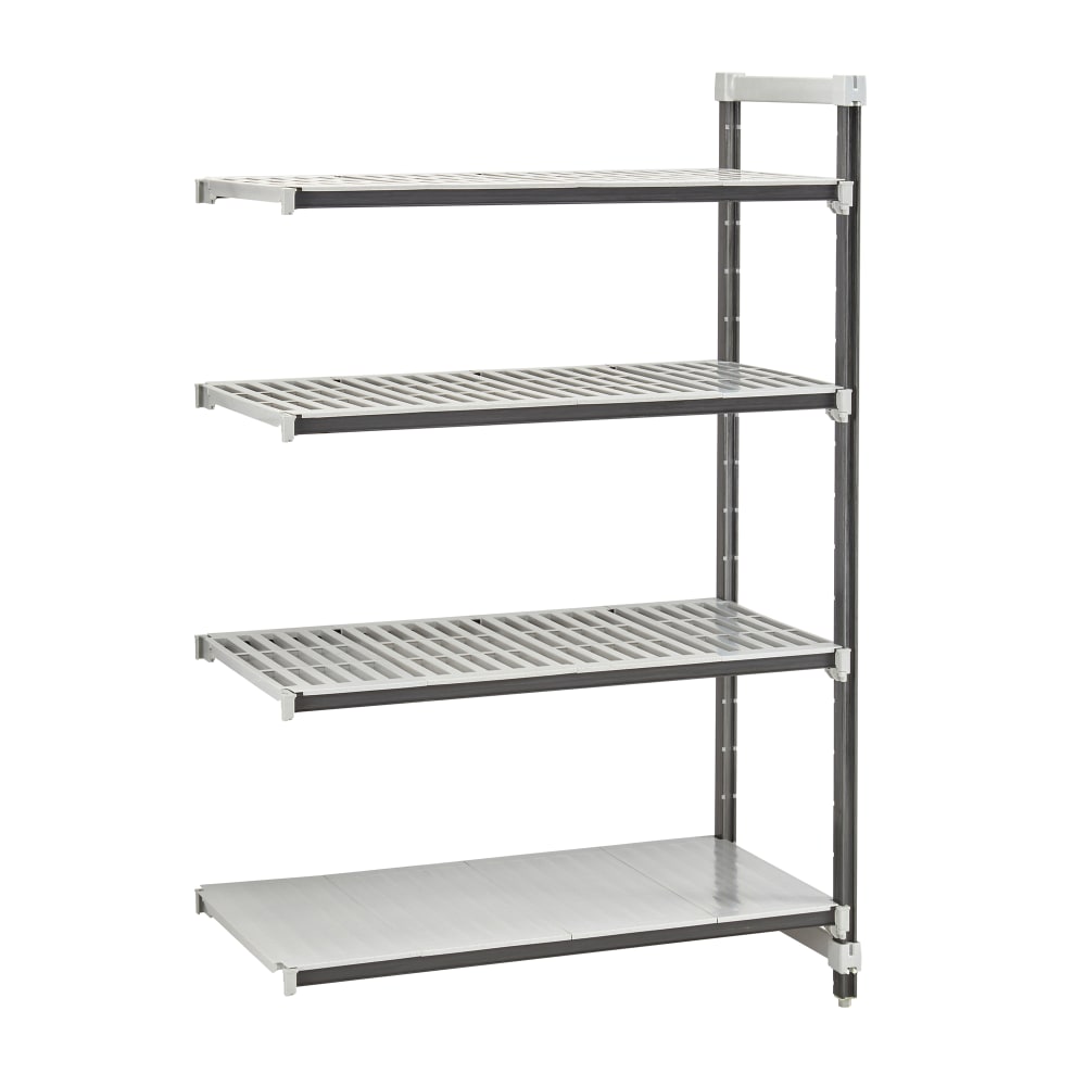 Cambro EXA183664VS4480 36" NSF 4-Tier Polymer Shelf Kit - Camshelving® Elements XTRA, 18"W, 64"H