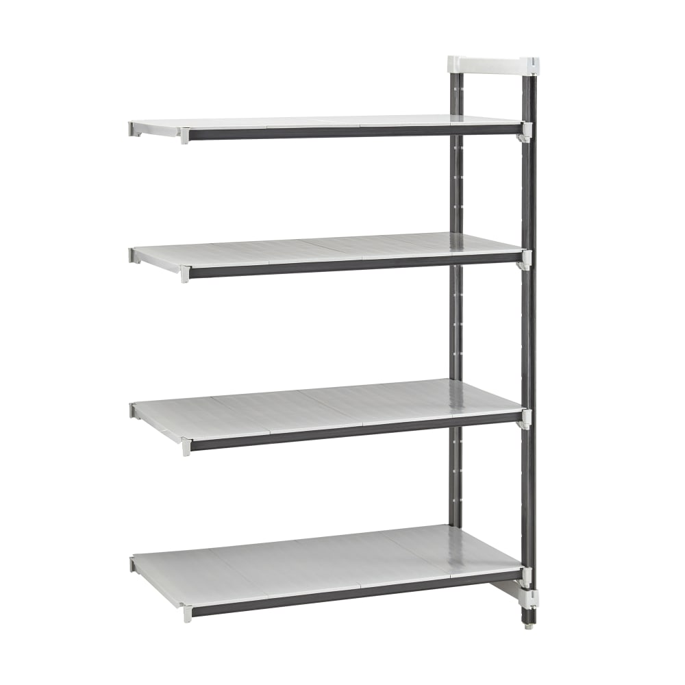 Cambro EXA183672S4480 36" NSF 4-Tier Polymer Shelf Kit - Camshelving® Elements XTRA, 18"W, 72"H