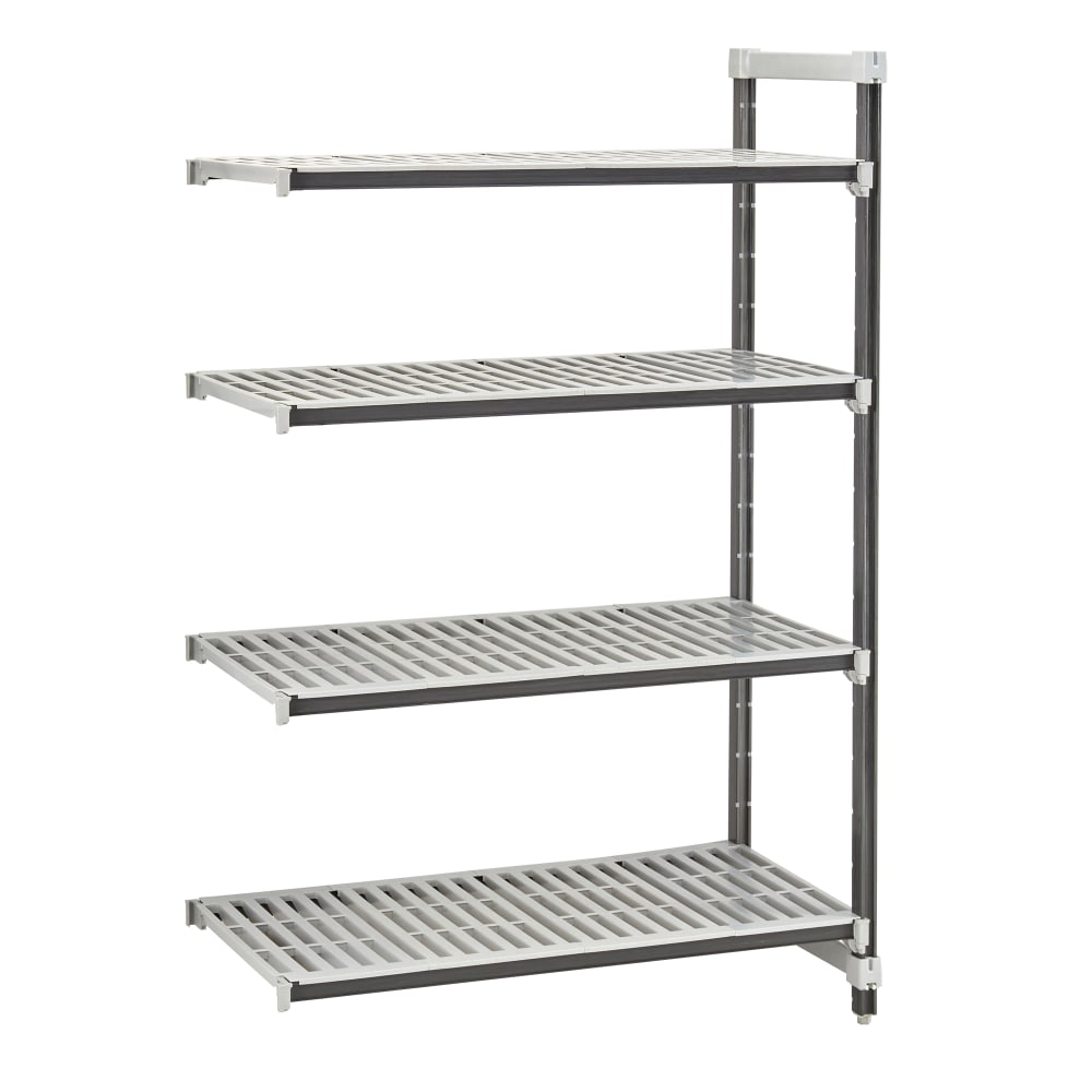 Cambro EXA183672V4480 36" NSF 4-Tier Polymer Shelf Kit - Camshelving® Elements XTRA, 18"W, 72"H