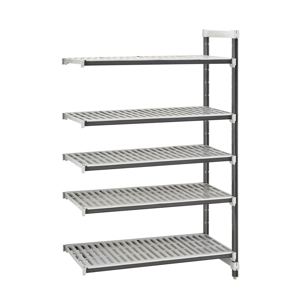 Cambro EXA183672V5480 36" NSF 5-Tier Polymer Shelf Kit - Camshelving® Elements XTRA, 18"W, 72"H