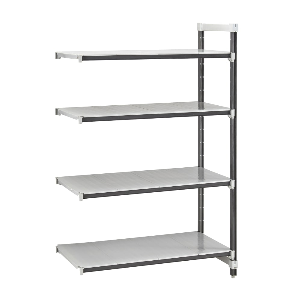 Cambro EXA184264S4480 42" NSF 4-Tier Polymer Shelf Kit - Camshelving® Elements XTRA, 18"W, 64"H