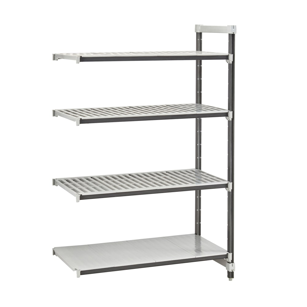 Cambro EXA184264VS4480 42" NSF 4-Tier Polymer Shelf Kit - Camshelving® Elements XTRA, 18"W, 64"H