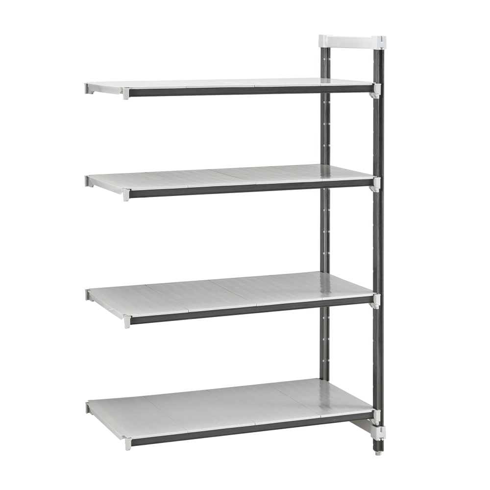 Cambro EXA184272S4480 42" NSF 4-Tier Polymer Shelf Kit - Camshelving® Elements XTRA, 18"W, 72"H