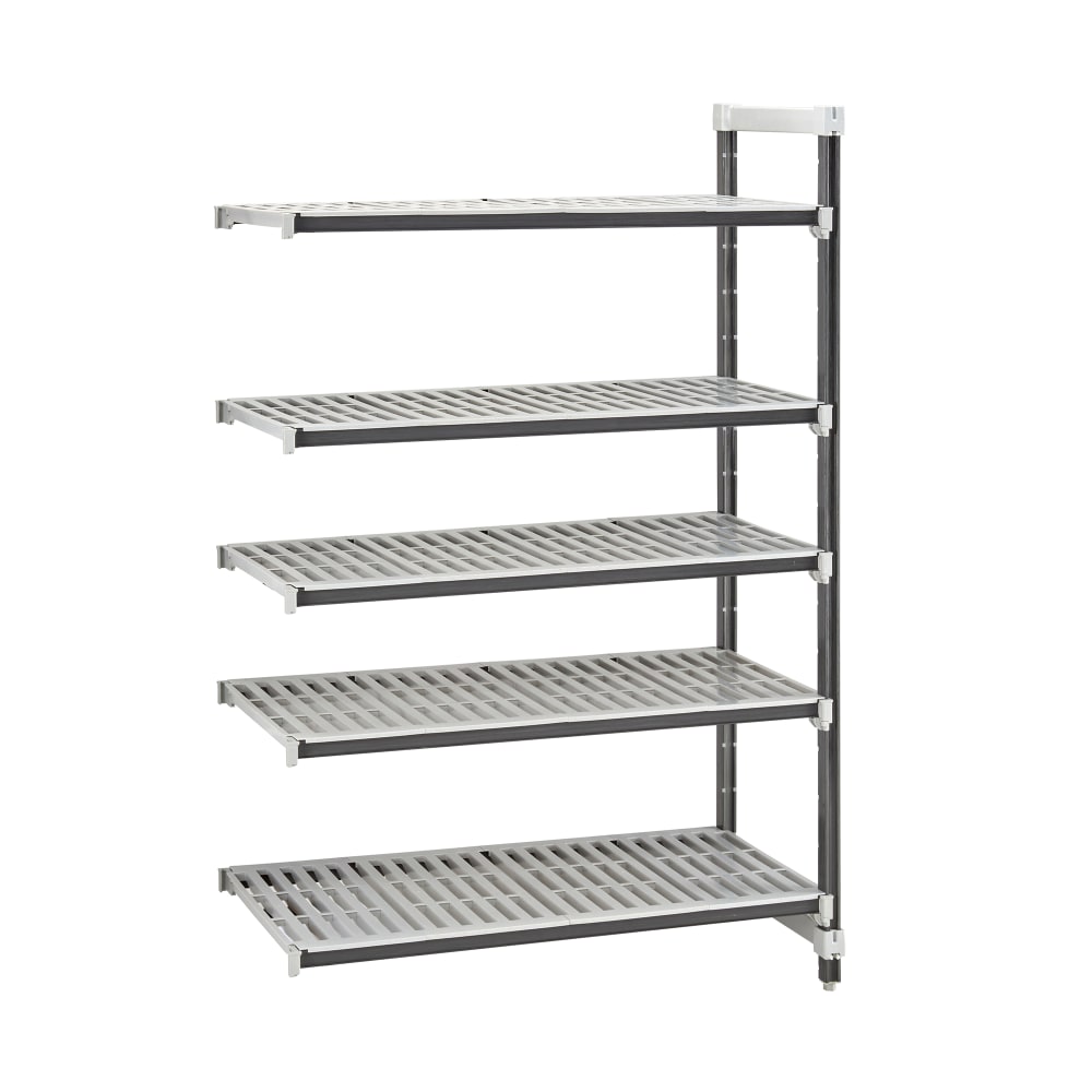 Cambro EXA184272V5480 42" NSF 5-Tier Polymer Shelf Kit - Camshelving® Elements XTRA, 18"W, 72"H