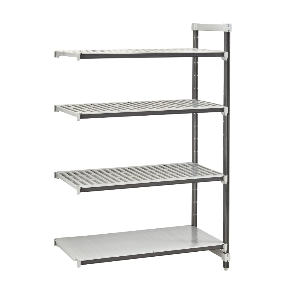 Cambro EXA184272VS4480 42" NSF 4-Tier Polymer Shelf Kit - Camshelving® Elements XTRA, 18"W, 72"H