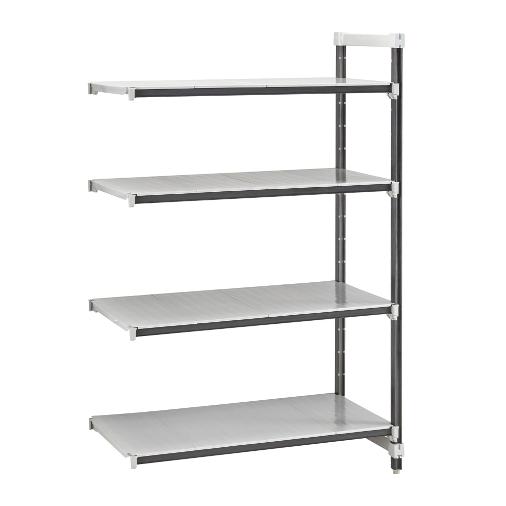 Cambro EXA184284S4480 42" NSF 4-Tier Polymer Shelf Kit - Camshelving® Elements XTRA, 18"W, 84"H
