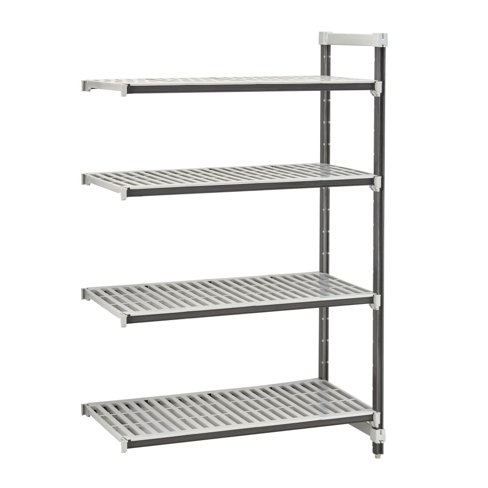 Cambro EXA184864V4480 48" NSF 4-Tier Polymer Shelf Kit - Camshelving® Elements XTRA, 18"W, 64"H