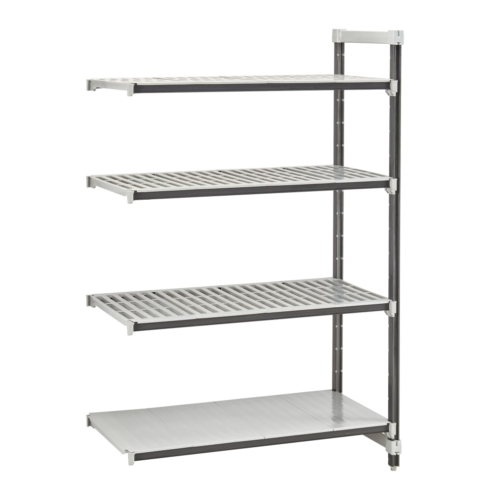 Cambro EXA184864VS4480 48" NSF 4-Tier Polymer Shelf Kit - Camshelving® Elements XTRA, 18"W, 64"H