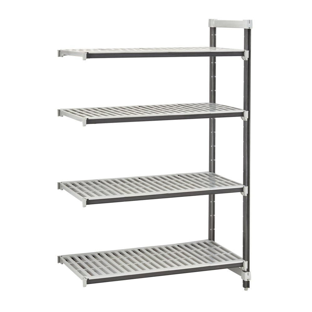 Cambro EXA184872V4480 48" NSF 4-Tier Polymer Shelf Kit - Camshelving® Elements XTRA, 18"W, 72"H