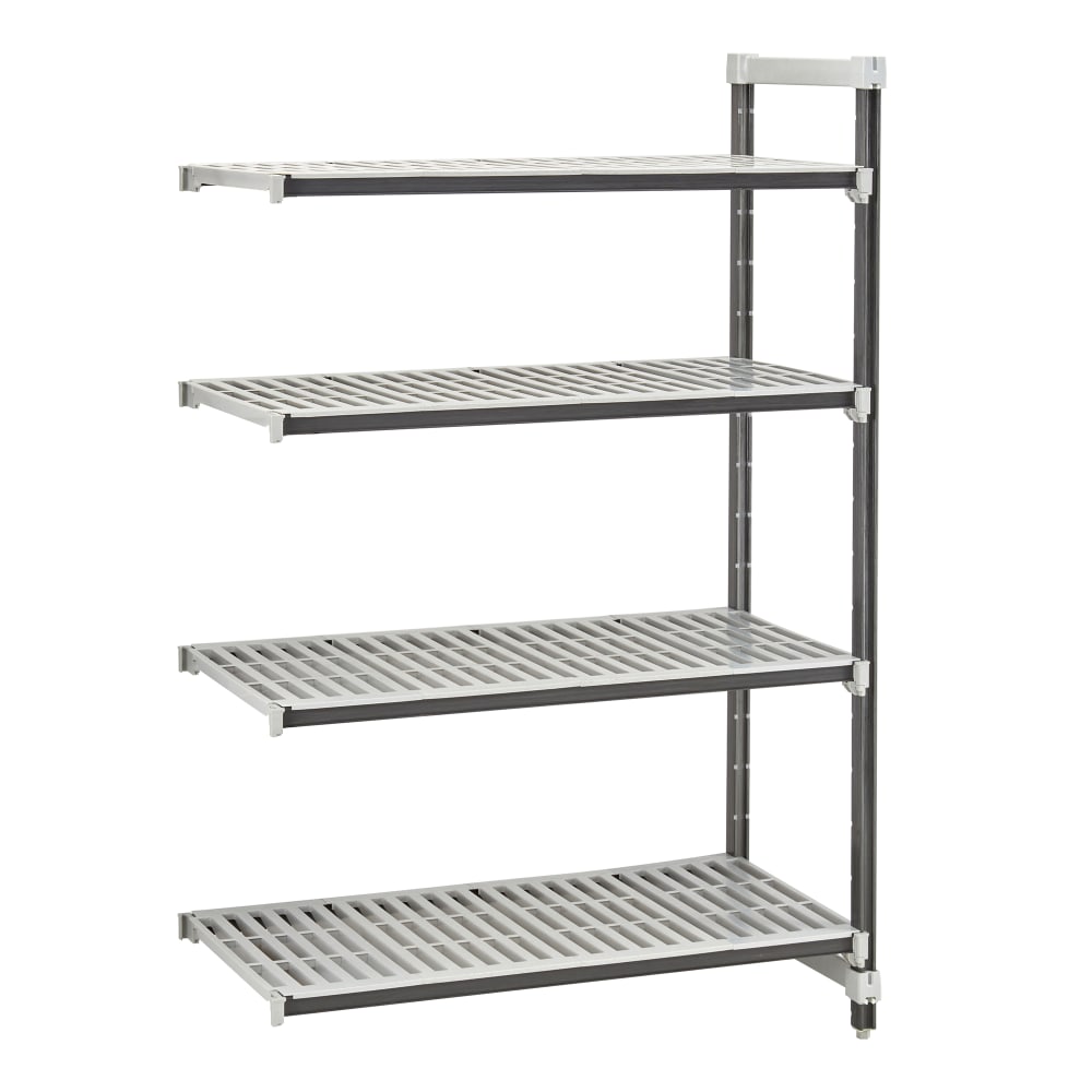 Cambro EXA185464V4480 54" NSF 4-Tier Polymer Shelf Kit - Camshelving® Elements XTRA, 18"W, 64"H