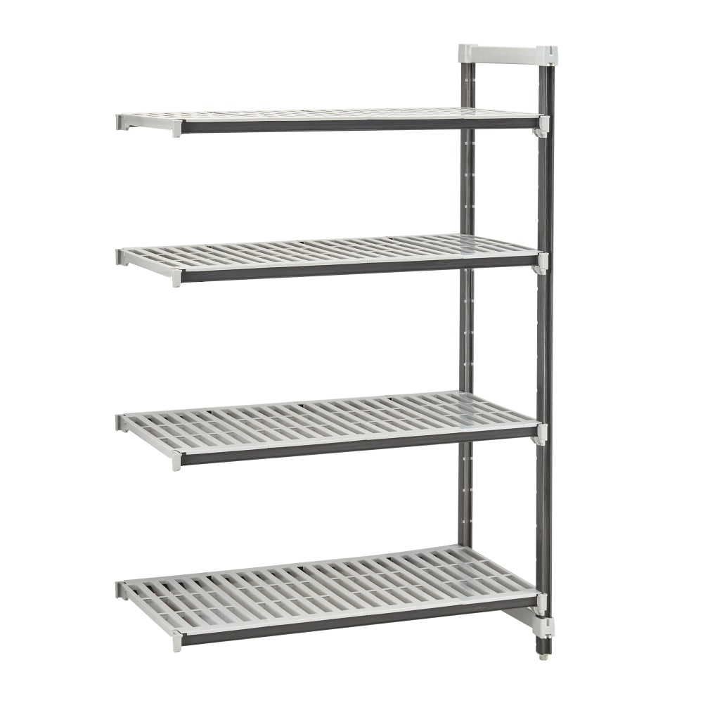 Cambro EXA185484V4480 54" NSF 4-Tier Polymer Shelf Kit - Camshelving® Elements XTRA, 18"W, 84"H