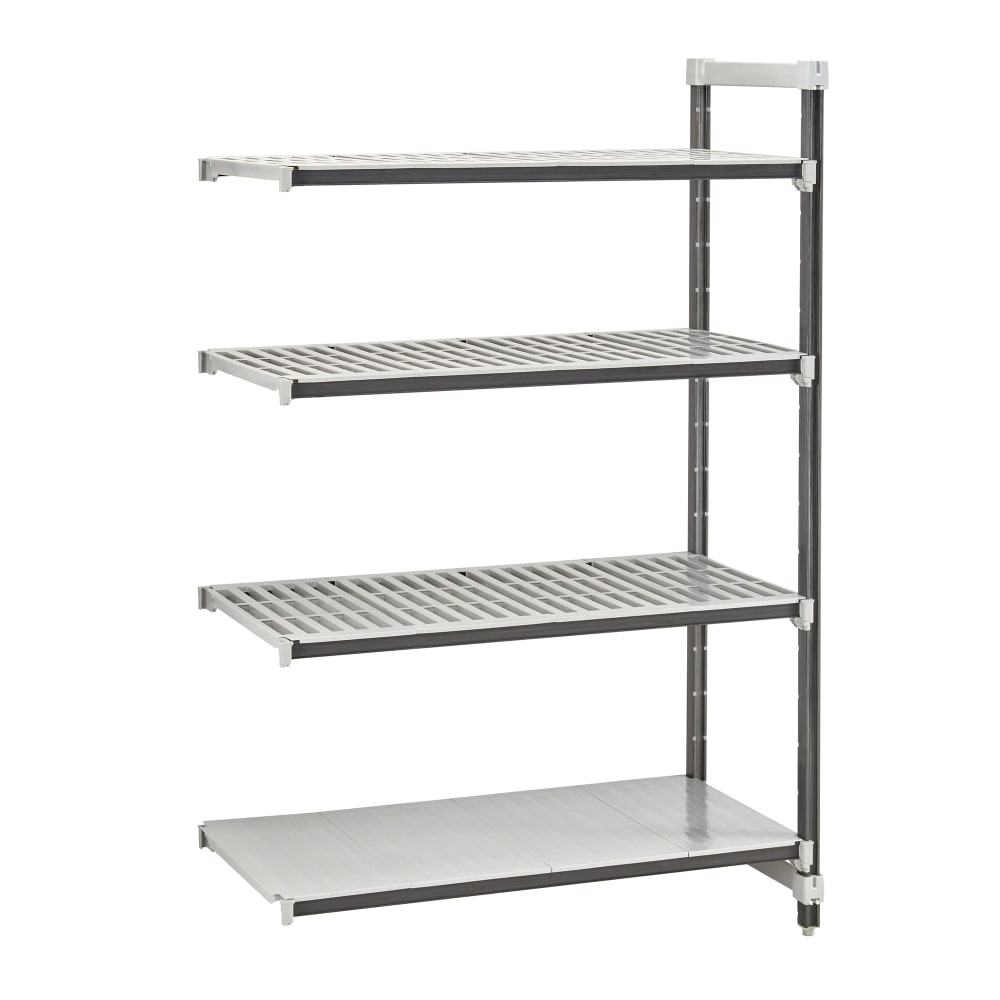Cambro EXA185484VS4480 54" NSF 4-Tier Polymer Shelf Kit - Camshelving® Elements XTRA, 18"W, 84"H