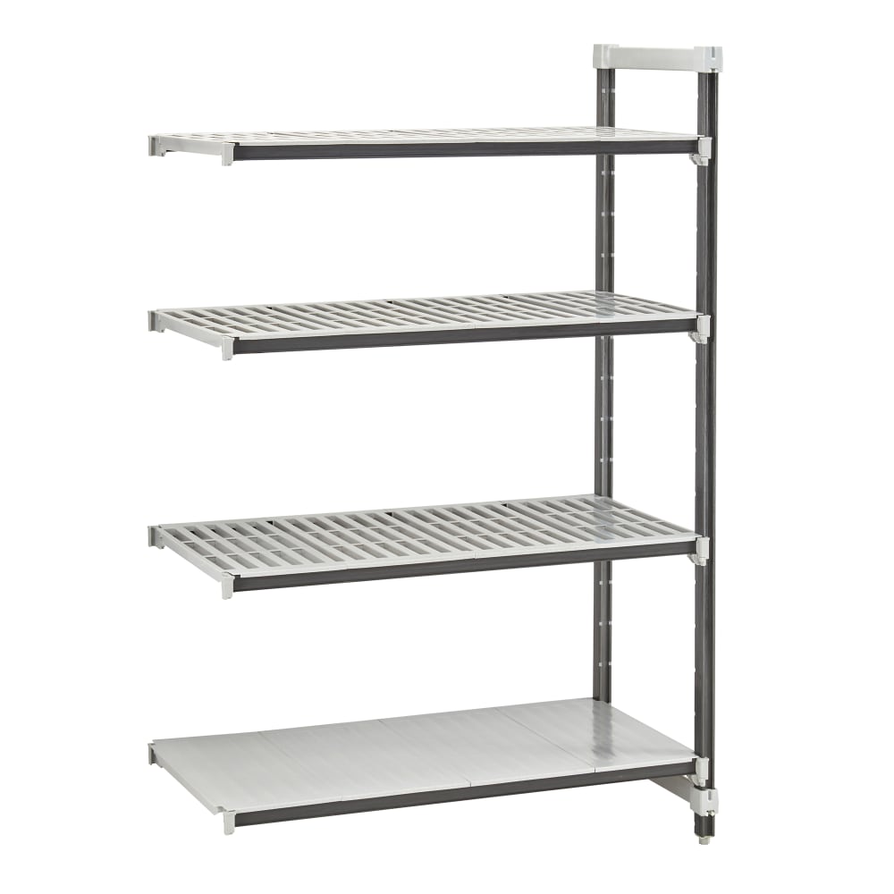 Cambro EXA212464VS4480 24" NSF 4-Tier Polymer Shelf Kit - Camshelving® Elements XTRA, 21"W, 64"H