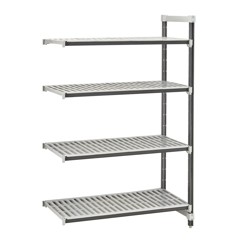 Cambro EXA212472V4480 24" NSF 4-Tier Polymer Shelf Kit - Camshelving® Elements XTRA, 21"W, 72"H