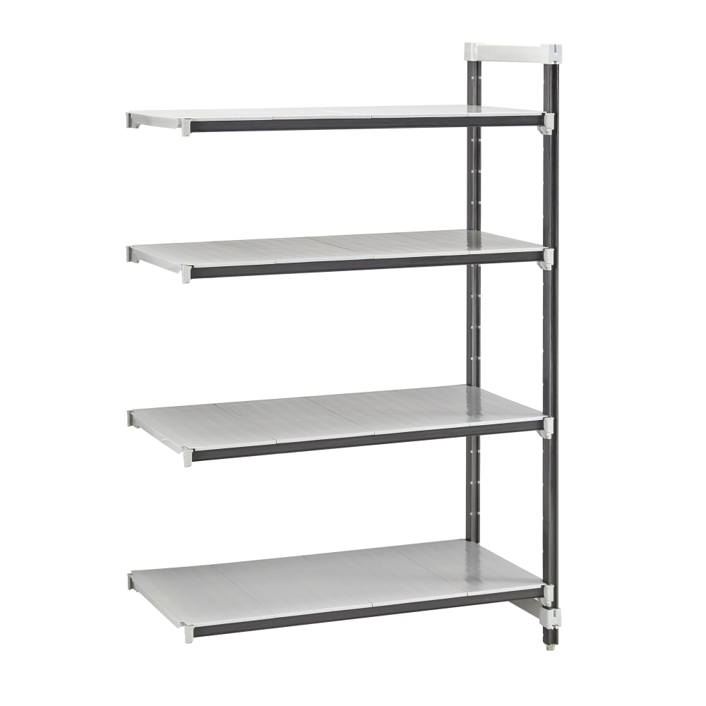 Cambro EXA212484S4480 24" NSF 4-Tier Polymer Shelf Kit - Camshelving® Elements XTRA, 21"W, 84"H