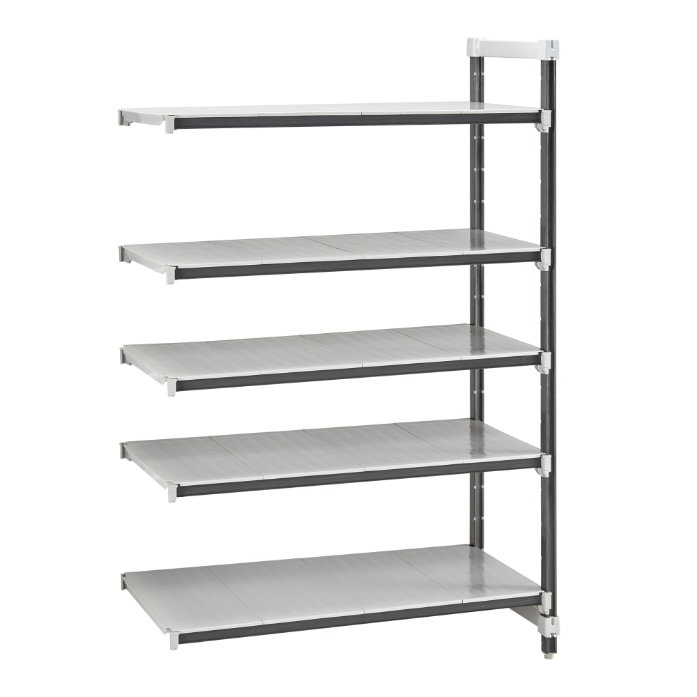 Cambro EXA212484S5480 24" NSF 5-Tier Polymer Shelf Kit - Camshelving® Elements XTRA, 21"W, 84"H