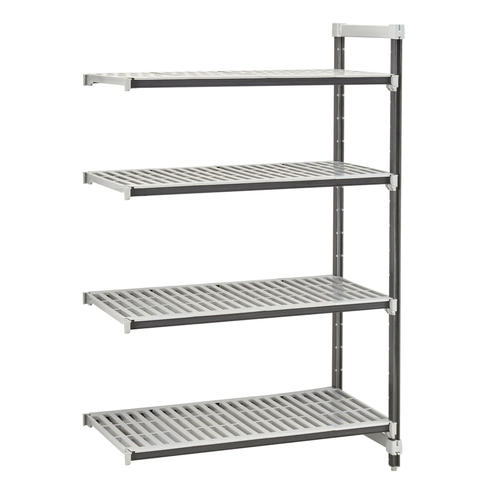 Cambro EXA212484V4480 24" NSF 4-Tier Polymer Shelf Kit - Camshelving® Elements XTRA, 21"W, 84"H