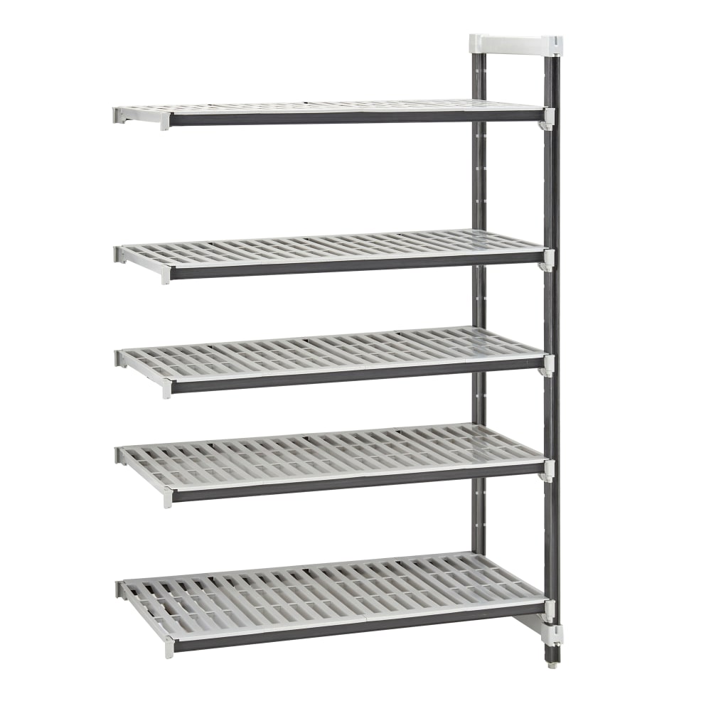 Cambro EXA212484V5480 24" NSF 5-Tier Polymer Shelf Kit - Camshelving® Elements XTRA, 21"W, 84"H