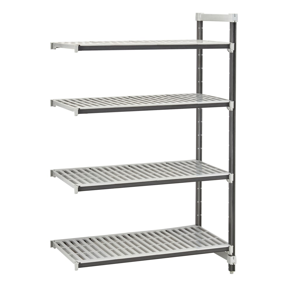 Cambro EXA213064V4480 30" NSF 4-Tier Polymer Shelf Kit - Camshelving® Elements XTRA, 21"W, 64"H