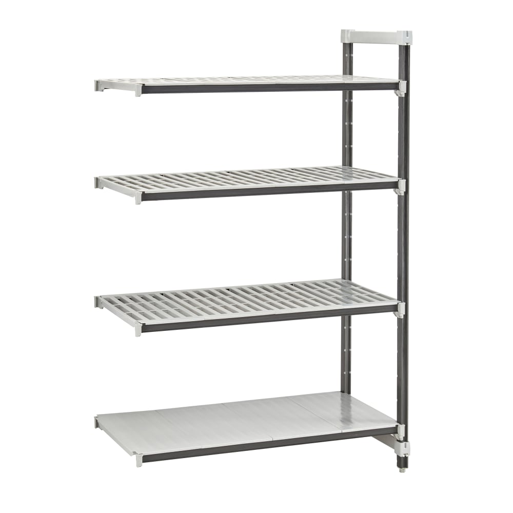 Cambro EXA213064VS4480 30" NSF 4-Tier Polymer Shelf Kit - Camshelving® Elements XTRA, 21"W, 64"H
