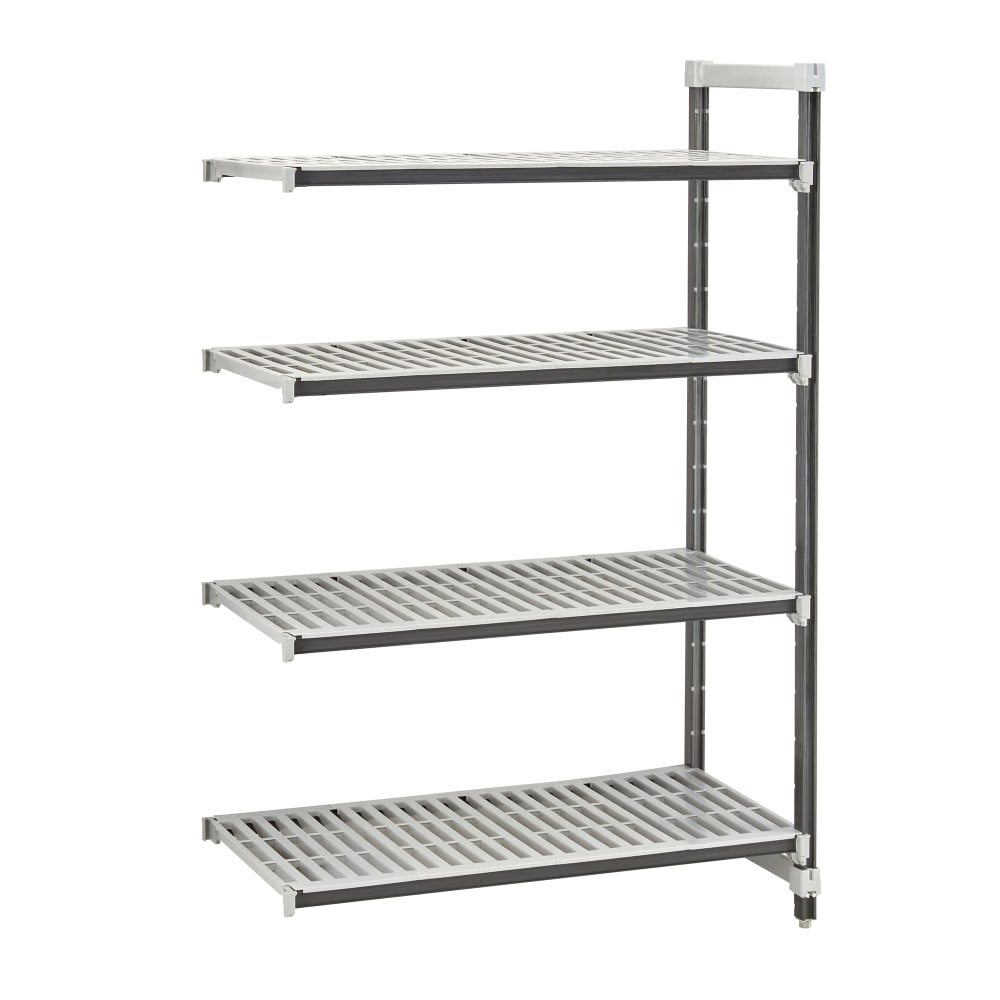 Cambro EXA213664V4480 36" NSF 4-Tier Polymer Shelf Kit - Camshelving® Elements XTRA, 21"W, 64"H