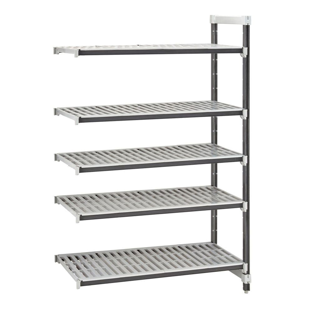 Cambro EXA213664V5480 36" NSF 5-Tier Polymer Shelf Kit - Camshelving® Elements XTRA, 21"W, 64"H