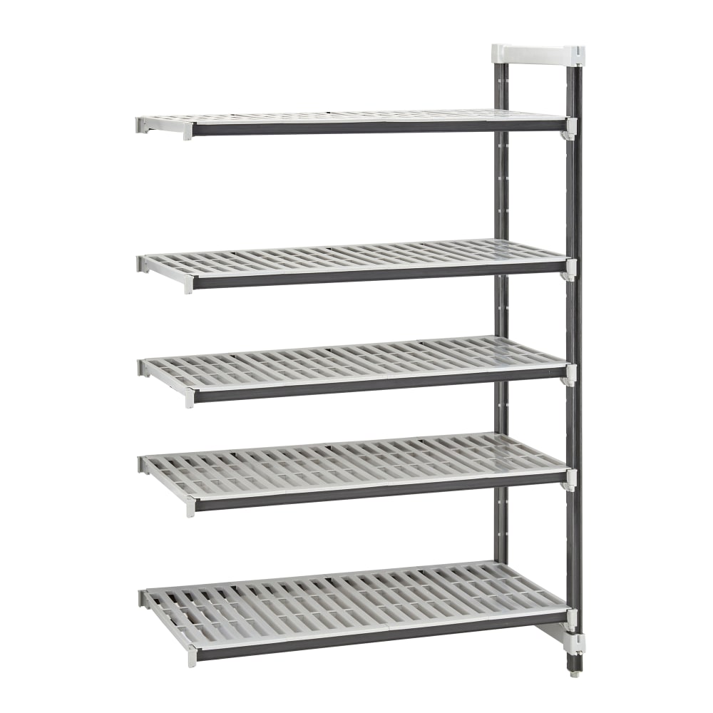 Cambro EXA213672V5480 36" NSF 5-Tier Polymer Shelf Kit - Camshelving® Elements XTRA, 21"W, 72"H