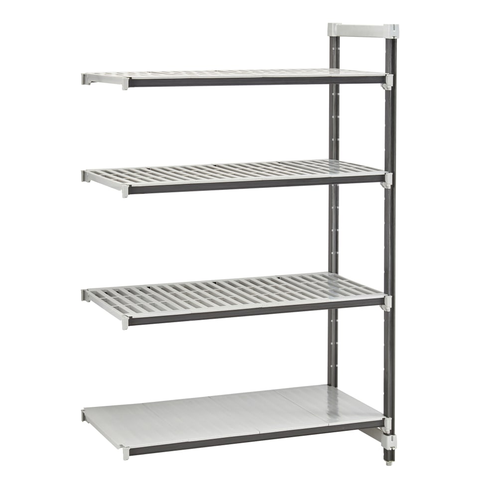 Cambro EXA213672VS4480 36" NSF 4-Tier Polymer Shelf Kit - Camshelving® Elements XTRA, 21"W, 72"H