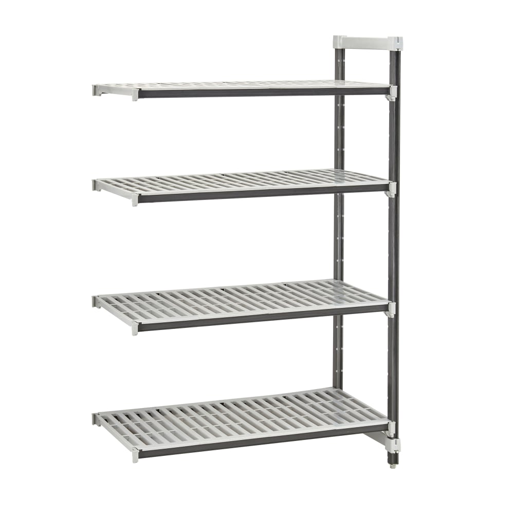 Cambro EXA213684V4480 36" NSF 4-Tier Polymer Shelf Kit - Camshelving® Elements XTRA, 21"W, 84"H