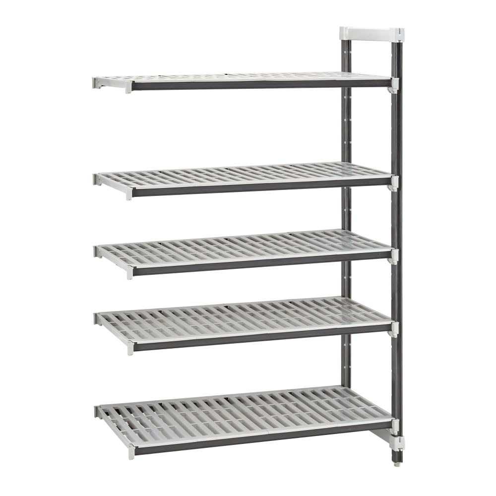 Cambro EXA213684V5480 36" NSF 5-Tier Polymer Shelf Kit - Camshelving® Elements XTRA, 21"W, 84"H