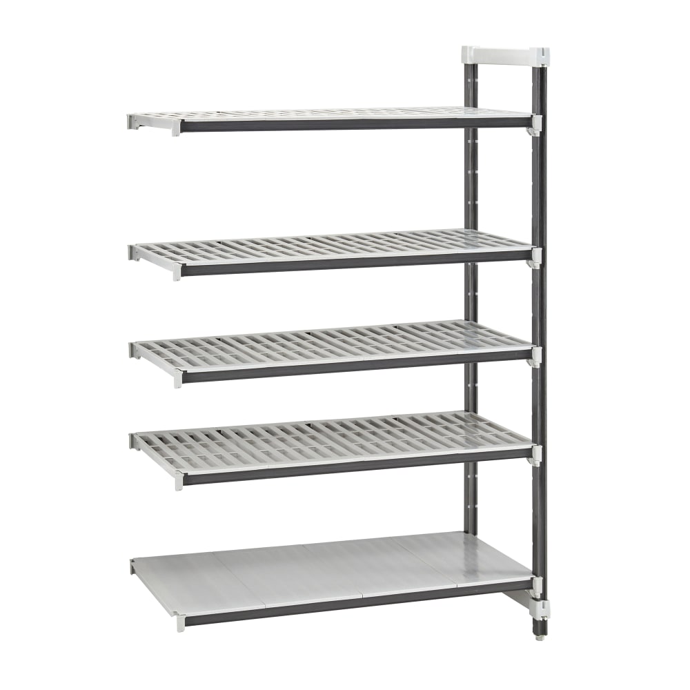 Cambro EXA213684VS5480 36" NSF 5-Tier Polymer Shelf Kit - Camshelving® Elements XTRA, 21"W, 84"H