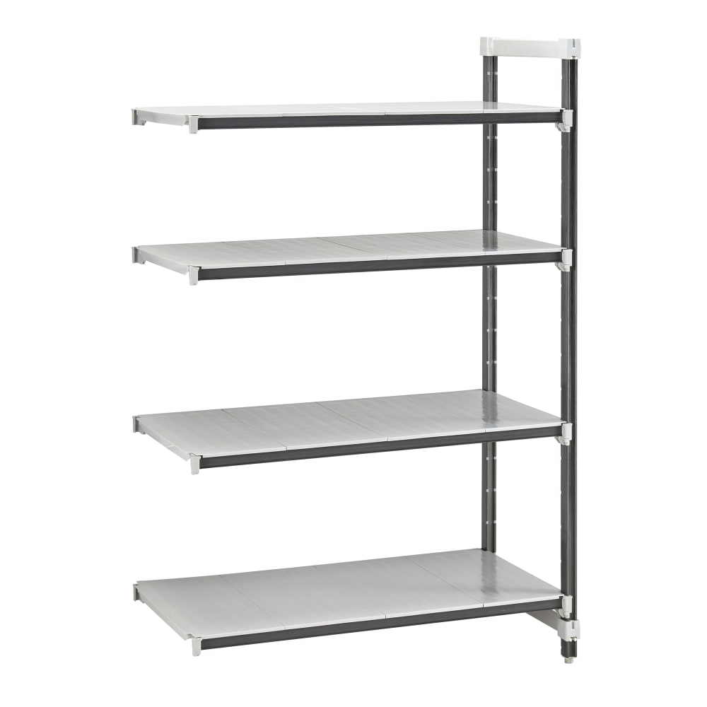 Cambro EXA214264S4480 42" NSF 4-Tier Polymer Shelf Kit - Camshelving® Elements XTRA, 21"W, 64"H