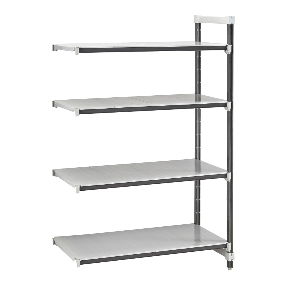 Cambro EXA214272S4480 42" NSF 4-Tier Polymer Shelf Kit - Camshelving® Elements XTRA, 21"W, 72"H