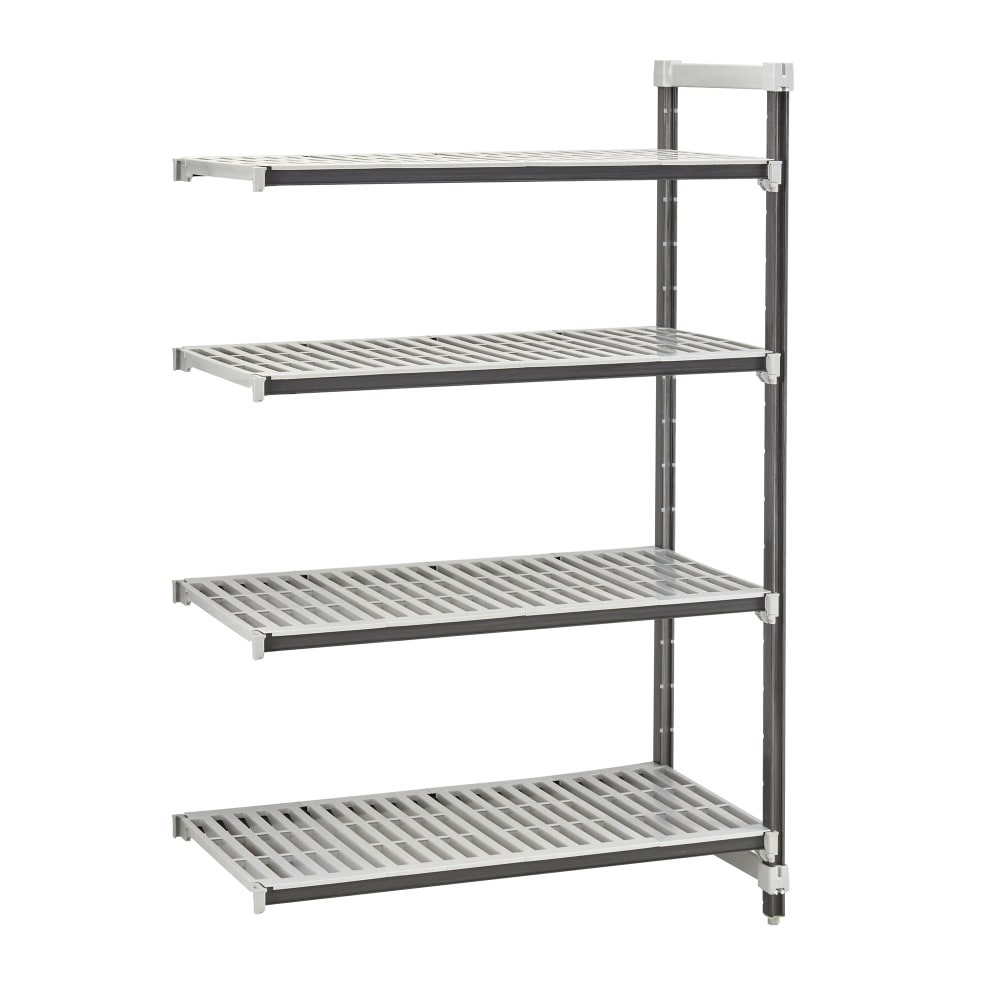 Cambro EXA214272V4480 42" NSF 4-Tier Polymer Shelf Kit - Camshelving® Elements XTRA, 21"W, 72"H