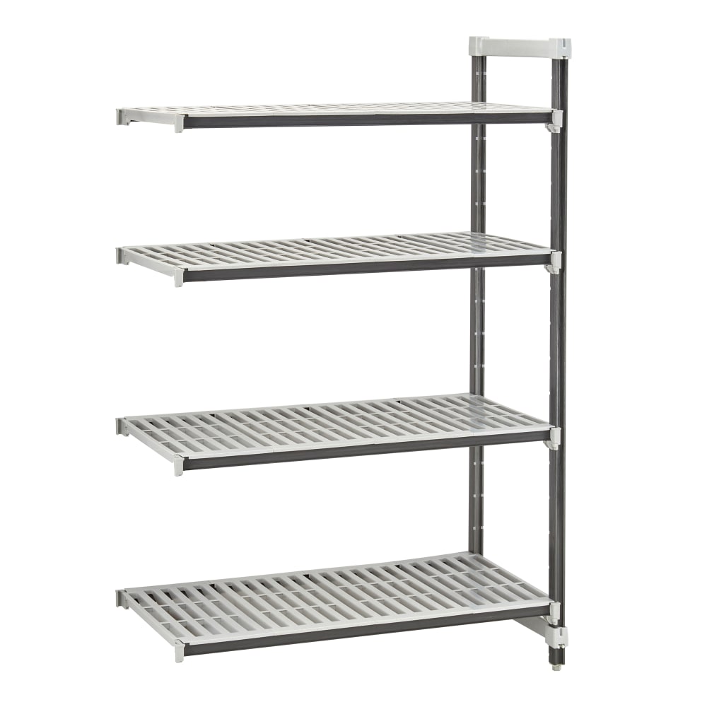 Cambro EXA214284V4480 42" NSF 4-Tier Polymer Shelf Kit - Camshelving® Elements XTRA, 21"W, 84"H