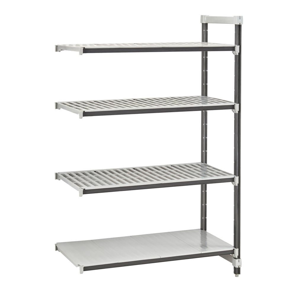 Cambro EXA214284VS4480 42" NSF 4-Tier Polymer Shelf Kit - Camshelving® Elements XTRA, 21"W, 84"H