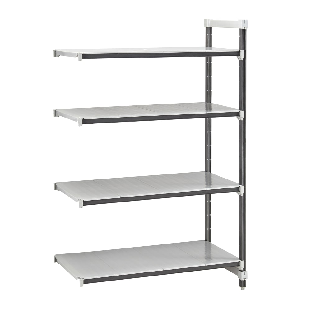 Cambro EXA214872S4480 48" NSF 4-Tier Polymer Shelf Kit - Camshelving® Elements XTRA, 21"W, 72"H