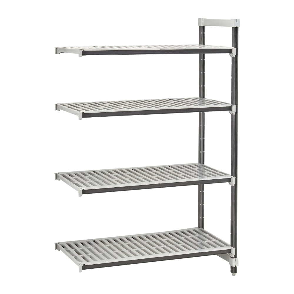 Cambro EXA214884V4480 48" NSF 4-Tier Polymer Shelf Kit - Camshelving® Elements XTRA, 21"W, 84"H