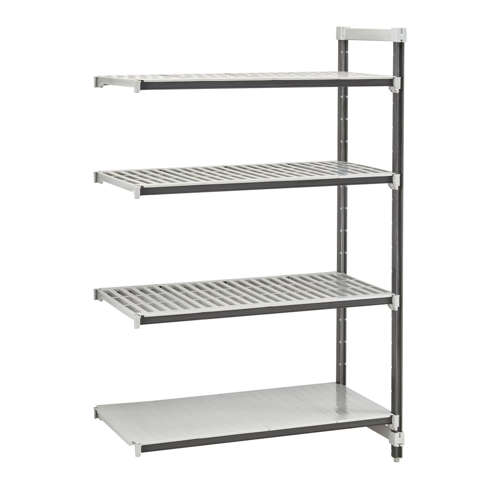 Cambro EXA214884VS4480 48" NSF 4-Tier Polymer Shelf Kit - Camshelving® Elements XTRA, 21"W, 84"H
