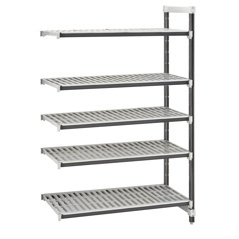 Cambro EXA215484V5480 54" NSF 5-Tier Polymer Shelf Kit - Camshelving® Elements XTRA, 21"W, 84"H
