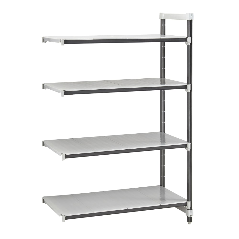 Cambro EXA242464S4480 24" NSF 4-Tier Polymer Shelf Kit - Camshelving® Elements XTRA, 24"W, 64"H