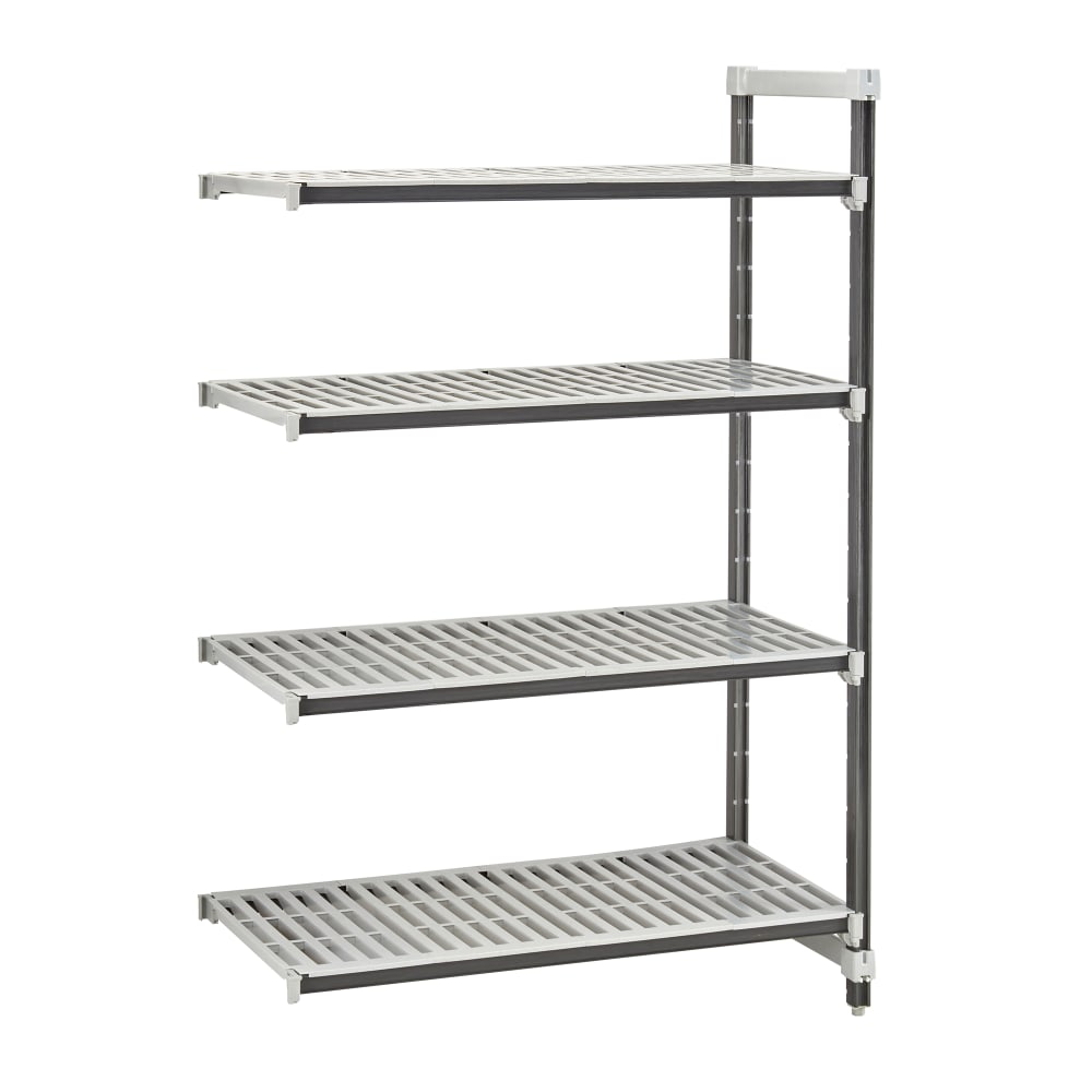Cambro EXA242464V4480 24" NSF 4-Tier Polymer Shelf Kit - Camshelving® Elements XTRA, 24"W, 64"H