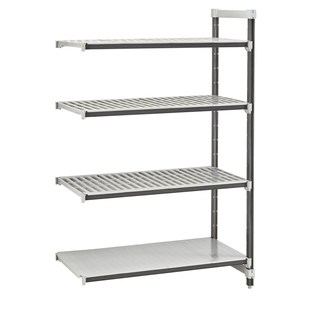 Cambro EXA242464VS4480 24" NSF 4-Tier Polymer Shelf Kit - Camshelving® Elements XTRA, 24"W, 64"H